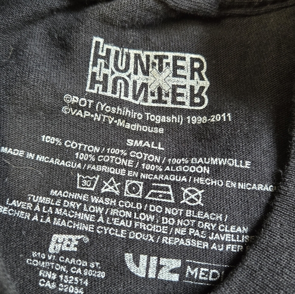 Hunter X Hunter in Kanji Characters with Gon, Killua, Kurapika Leorio SZ Small - Picture 5 of 5